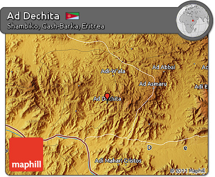 Physical Map of Ad Dechita