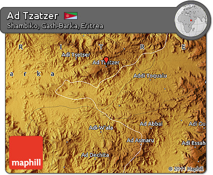 Physical Map of Ad Tzatzer