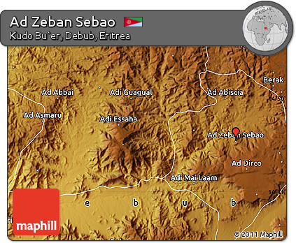 Physical Map of Ad Zeban Sebao