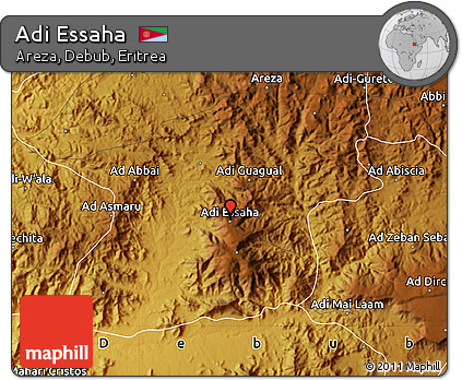 Physical Map of Adi Essaha