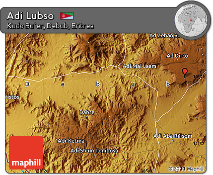 Physical Map of Adi Lubso