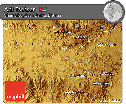 Physical Map of Adi Tsetser