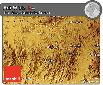 Physical Map of Adi-W'ala
