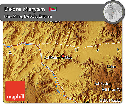 Physical Map of Debre Maryam