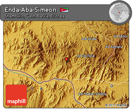 Physical Map of Enda-Aba-Simeon
