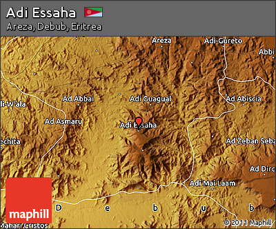 Physical Map of Adi Essaha