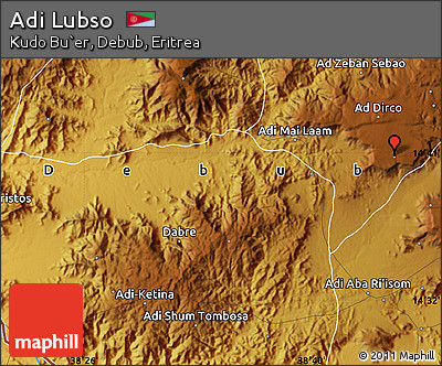Physical Map of Adi Lubso
