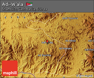 Physical Map of Adi-W'ala