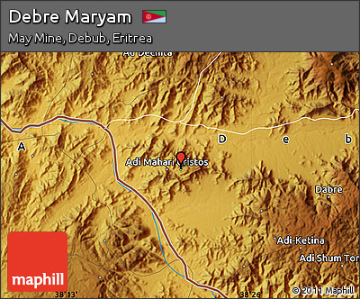 Physical Map of Debre Maryam