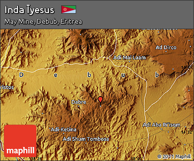 Physical Map of Inda Īyesus