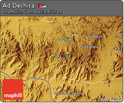 Physical Map of Ad Dechita