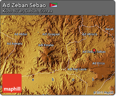 Physical Map of Ad Zeban Sebao