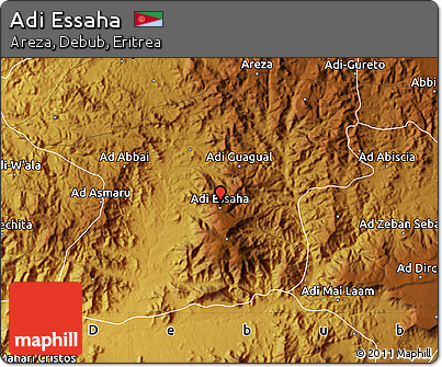 Physical Map of Adi Essaha