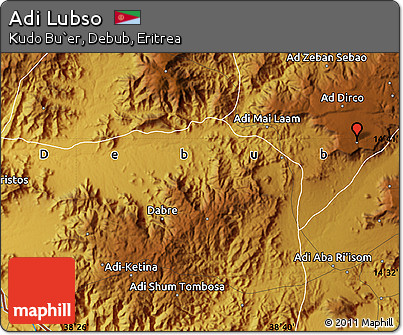 Physical Map of Adi Lubso