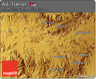 Physical Map of Adi Tsetser