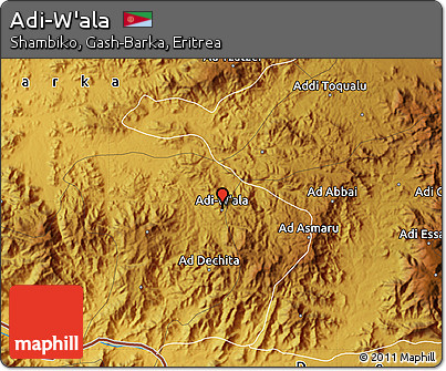 Physical Map of Adi-W'ala