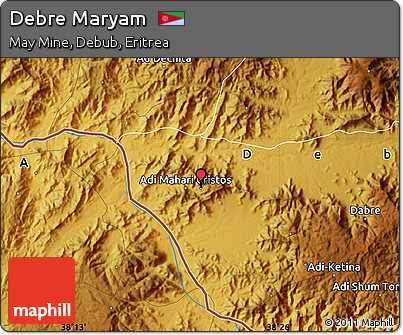 Physical Map of Debre Maryam