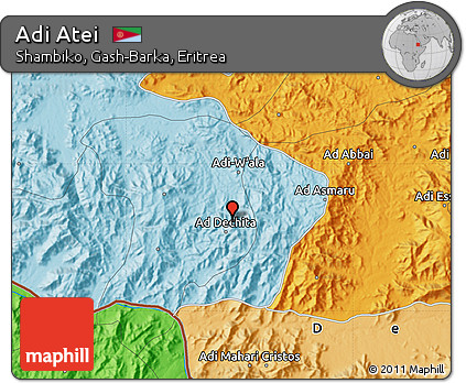 Political Map of Adi Atei