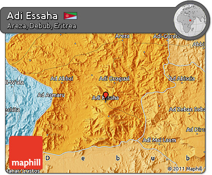 Political Map of Adi Essaha