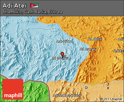 Political Map of Adi Atei