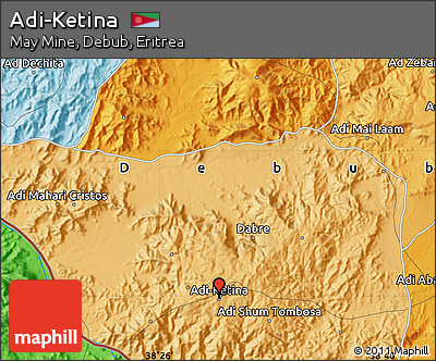 Political Map of Adi-Ketina