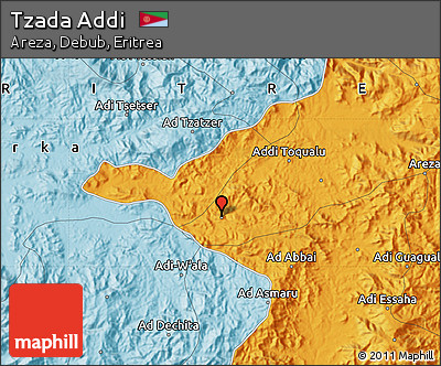 Political Map of Tzada Addi