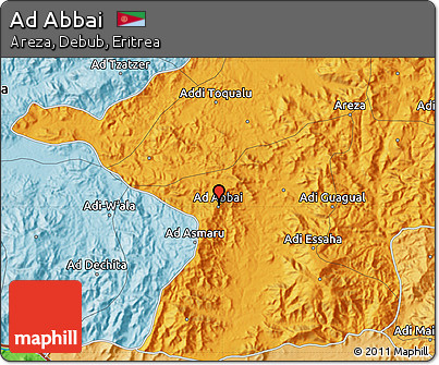 Political Map of Ad Abbai