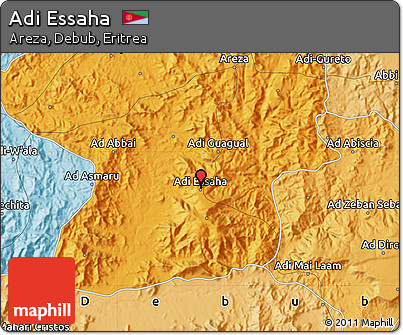 Political Map of Adi Essaha