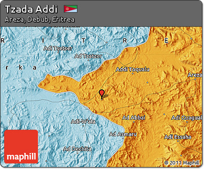 Political Map of Tzada Addi