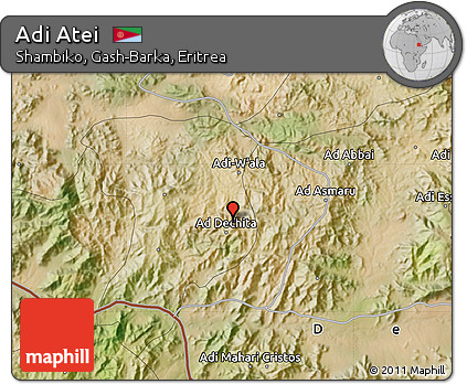 Satellite Map of Adi Atei