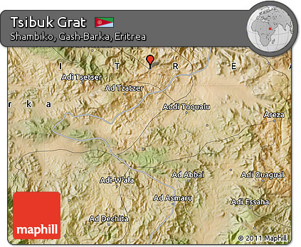 Satellite Map of Tsibuk Grat