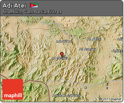 Satellite Map of Adi Atei
