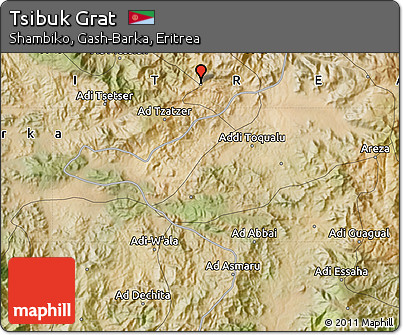Satellite Map of Tsibuk Grat