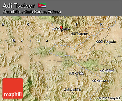 Satellite Map of Adi Tsetser