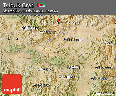 Satellite Map of Tsibuk Grat