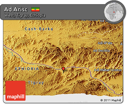Physical Panoramic Map of Ad Arisc