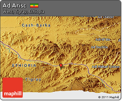 Physical Panoramic Map of Ad Arisc