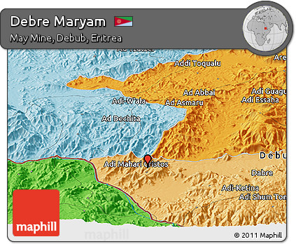 Political Panoramic Map of Debre Maryam