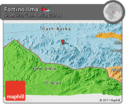 Political Panoramic Map of Fortino Ilma