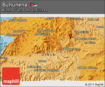 Political Panoramic Map of Buhunena
