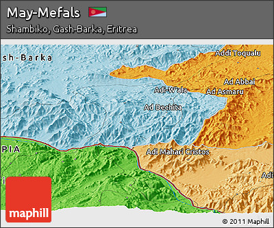Political Panoramic Map of May-Mefals