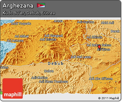 Political Panoramic Map of Arghezana