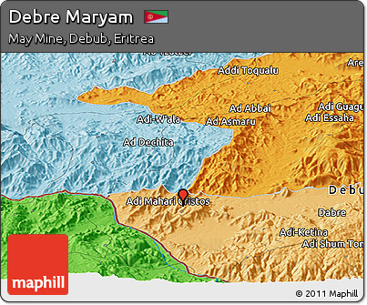 Political Panoramic Map of Debre Maryam