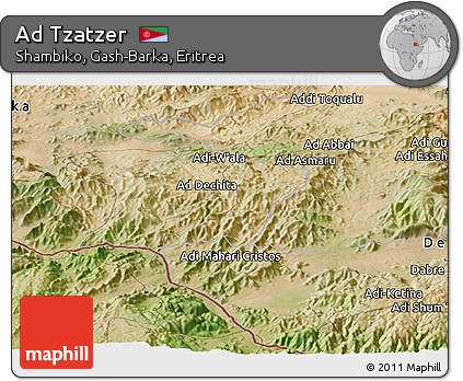 Satellite Panoramic Map of Ad Tzatzer