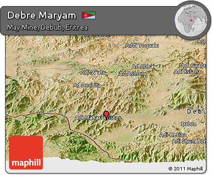 Satellite Panoramic Map of Debre Maryam