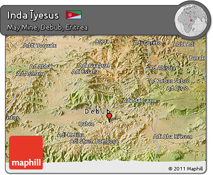 Satellite Panoramic Map of Inda Īyesus
