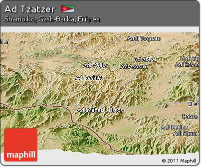 Satellite Panoramic Map of Ad Tzatzer