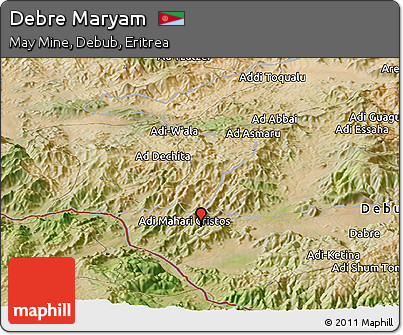 Satellite Panoramic Map of Debre Maryam