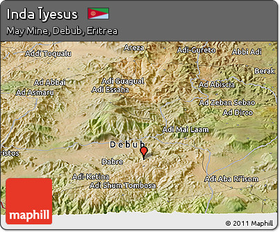 Satellite Panoramic Map of Inda Īyesus