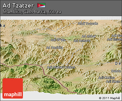 Satellite Panoramic Map of Ad Tzatzer